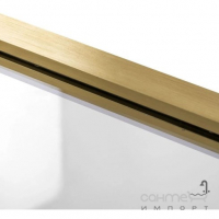 Бездверна душова кабіна Rea Aero Gold 90 REA-K4700 золото браш/прозоре скло