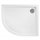 Асиметричний напівкруглий душовий піддон Rea Look R REA-K7906 білий, правосторонній