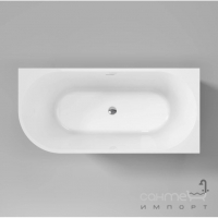 Ассиметричная акриловая пристенная ванна Rea Bellanto 1590 REA-W0253 белая, правостороння
