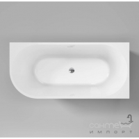 Ассиметричная акриловая пристенная ванна Rea Bellanto 1590 REA-W0252 белая, левостороння