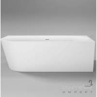 Асиметрична акрилова пристінна ванна Rea Bellanto 1590 REA-W0252 біла, лівостороння