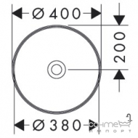 Кругла раковина на стільницю Hansgrohe Xuniva S SmartClean 61071450 біла