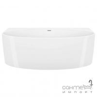 Напівкругла пристінна ванна Rea Malta 1495 REA-W3002 біла