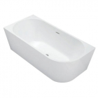 Пристенная ассиметричная ванна Rea Sydney 1600 REA-W8800 белая, левосторонняя