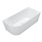 Пристенная ассиметричная ванна Rea Sydney 1600 REA-W8801 белая, правосторонняя