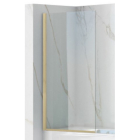 Шторка на ванну Rea Elegant Gold Brush REA-W6600 золото браш/прозрачное стекло