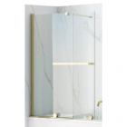 Шторка с полотенцедержателем, на ванну Rea Fabian REA-K6526 золото/прозрачное стекло