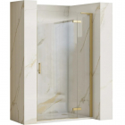 Душевая дверь в нишу Rea Hugo Gold REA-K8410 профиль золото браш/прозрачное стекло