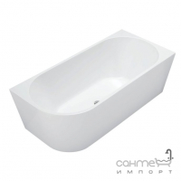 Пристінна асиметрична ванна Rea Sydney 1600 REA-W8801 біла, правостороння