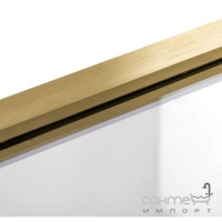 Шторка на ванну Rea Elegant Gold Brush REA-W6601 золото браш/прозоре скло