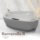 Кутова асиметрична акрилова ванна WGT Barcarolla R 1830x1250x685 біла, правостороння