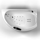 Асиметрична гідроаеромасажна ванна WGT Nostalgia R Hydro&Aero 1700x1085 біла, правостороння