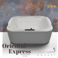 Прямокутна окрема гідроаеромасажна ванна WGT Oriental Express Hydro&Aero 1985х1790 біла