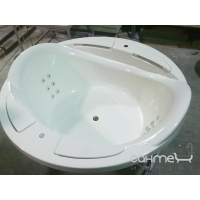 Круглая отдельностоящая гидро-аэромассажная ванна WGT Coliseum Hydro&Aero 1800х1800 белая