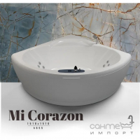 Кутова гідроаеромасажна ванна WGT Mi Corazon Hydro&Aero 1510х1510 біла