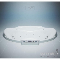 Пристінна овальна гідроаеромасажна ванна WGT Water Hall Hydro&Aero 1990х1610 біла