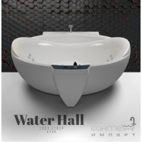 Пристенная овальная гидро-аэромассажная ванна WGT Water Hall Hydro&Aero 1990х1610 белая