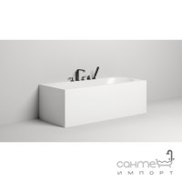 Прямокутна пристінна ванна зі штучного каменю Salini Fabia S-stone 1700x750x600 біла глянсова