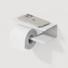 Подвесной держатель для туалетной бумаги с полочкой Liberta Layer матовый белый