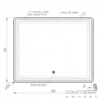 Зеркало с LED-подсветкой Sanwerk Lite Image 880x650