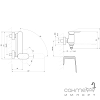 Смеситель для ванны Ravak Chrome II X070463 матовый черный