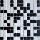 Стеклянная мозаика 31,7x31,7 АкваМо MX25-1/05/09 Random черно-белая микс