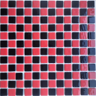 Скляна мозаїка 31,7x31,7 АкваМо MX25-1/09/21 Chess червоно-чорна шахова дошка