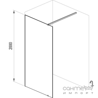 Душевая перегородка Ravak Walk-In Wall 110 GW9WD0E00Z1 белый/прозрачное стекло