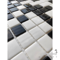 Стеклянная мозаика 31,7x31,7 АкваМо MX25-1/05/09 Random черно-белая микс