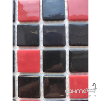 Стеклянная мозаика 31,7x31,7 АкваМо MX25-1/09/21 Random красно-черная микс
