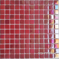 Стеклянная мозаика 31,7x31,7 АкваМо PL25321 Red красная