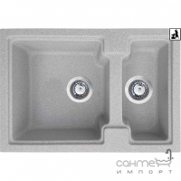 Прямокутна кухонна мийка на півтори чаші Romzha Patrat 62D G-Stone кольору в асортименті