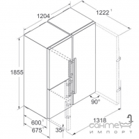 Комбинированный холодильник Side-by-Side Liebherr Prime XRCsd 5255 A++ нержавеющая сталь