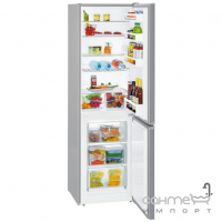 Двухкамерный холодильник с нижней морозилкой Liebherr Comfort CUefe 3331 нержавеющая сталь