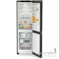 Двокамерний холодильник із нижньою морозилкою Liebherr Plus CNbdb 5223 чорна нержавіюча сталь