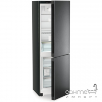 Двокамерний холодильник із нижньою морозилкою Liebherr Plus CNbdb 5223 чорна нержавіюча сталь