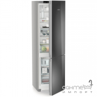 Двухкамерный холодильник с нижней морозилкой Liebherr Plus CNgbc 5723 черное стекло