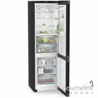 Двухкамерный холодильник с нижней морозилкой Liebherr Plus CBNbda 572i черная нержавеющая сталь
