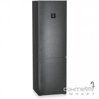 Двокамерний холодильник із нижньою морозилкою Liebherr Plus CBNbdc 573i чорна нержавіюча сталь