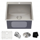 Квадратна кухонна мийка з нержавіючої сталі Kraus Standart Pro KHT301-22L