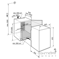 Встраиваемый однокамерный холодильник с морозилкой Leibherr Pure IRSe 3901