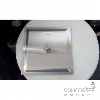 Душевая стойка с смесителем для ванны Perla Oceli PSS8104 нержавеющая сталь сатин