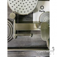 Душевая стойка с смесителем для ванны Perla Oceli PSS1504 нержавеющая сталь сатин