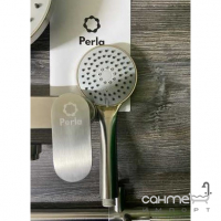 Душевая стойка с смесителем для ванны Perla Oceli PSS1504 нержавеющая сталь сатин