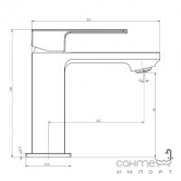 Смеситель для раковины Perla Robin PBZ6203T графит