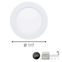 Круглый встраиваемый точечный LED-светильник Eglo Fueva 99148 5,4W 4000K белый