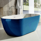 Отдельностоящая акриловая овальная ванна Ravak Freedom O Tec CD21400000 белая/глубоководный синий