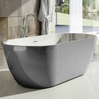 Отдельностоящая акриловая овальная ванна Ravak Freedom O Tec CD31500000 белая/дымчатый серый
