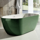 Отдельностоящая акриловая овальная ванна Ravak Freedom O Tec CD11200000 белая/серо-зеленая