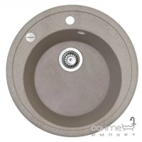 Кругла гранітна кухонна мийка Fancy Marble Sol 11805ХХХХ кольори в асортименті